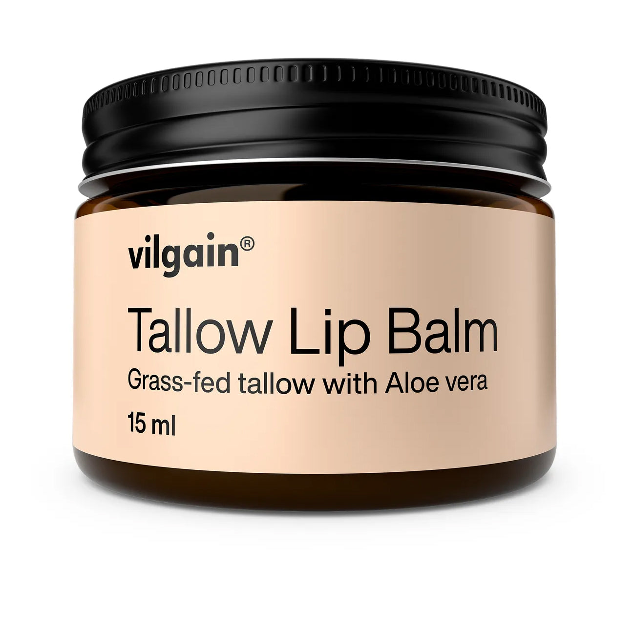 Balsam do ust z łoju wołowego z aloesem i olejem śliwkowym (Tallow Lip Balm) 15 ml - Vilgain