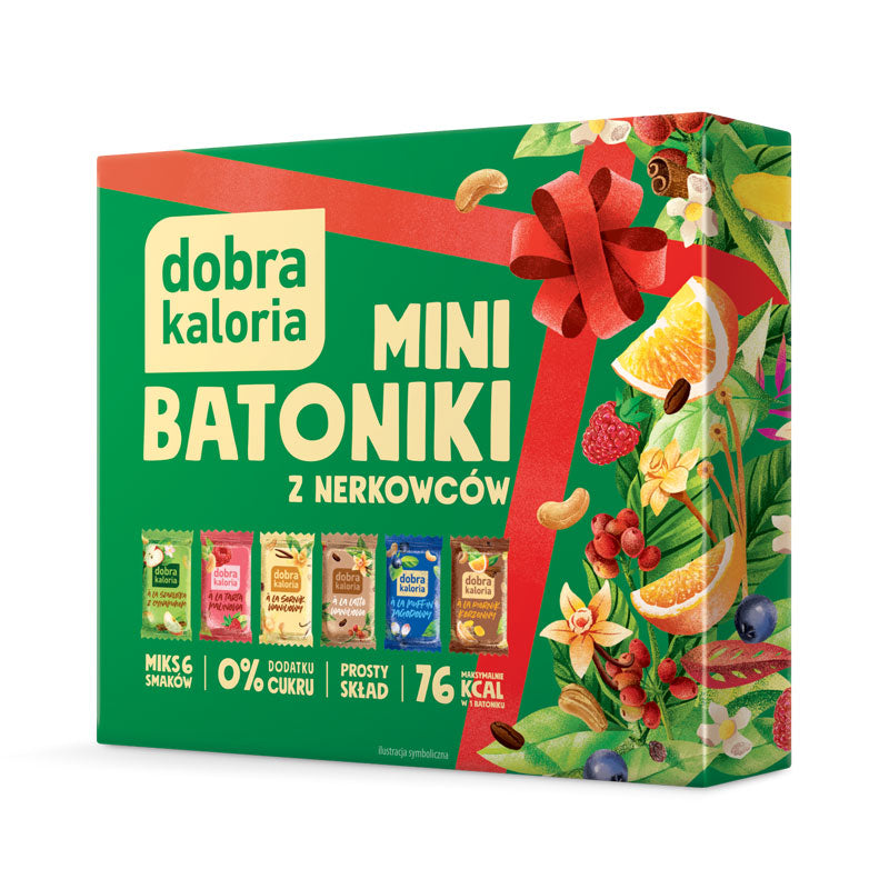 Batoniki z nerkowców mix 6 smaków (6 x 17 g) 102 g - Dobra Kaloria