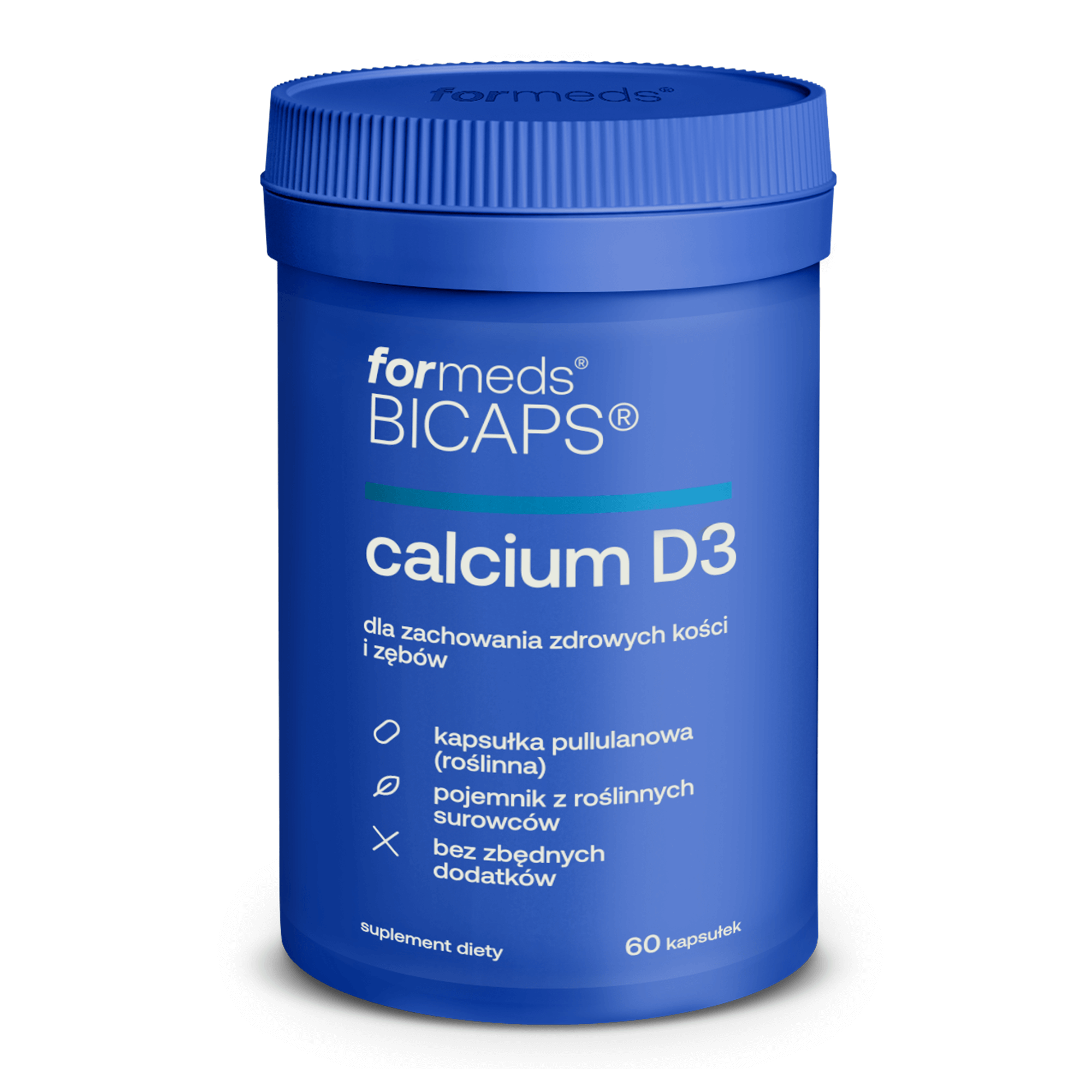 BICAPS CALCIUM D3 Wapń i Witamina D3 60 kapsułek - ForMeds