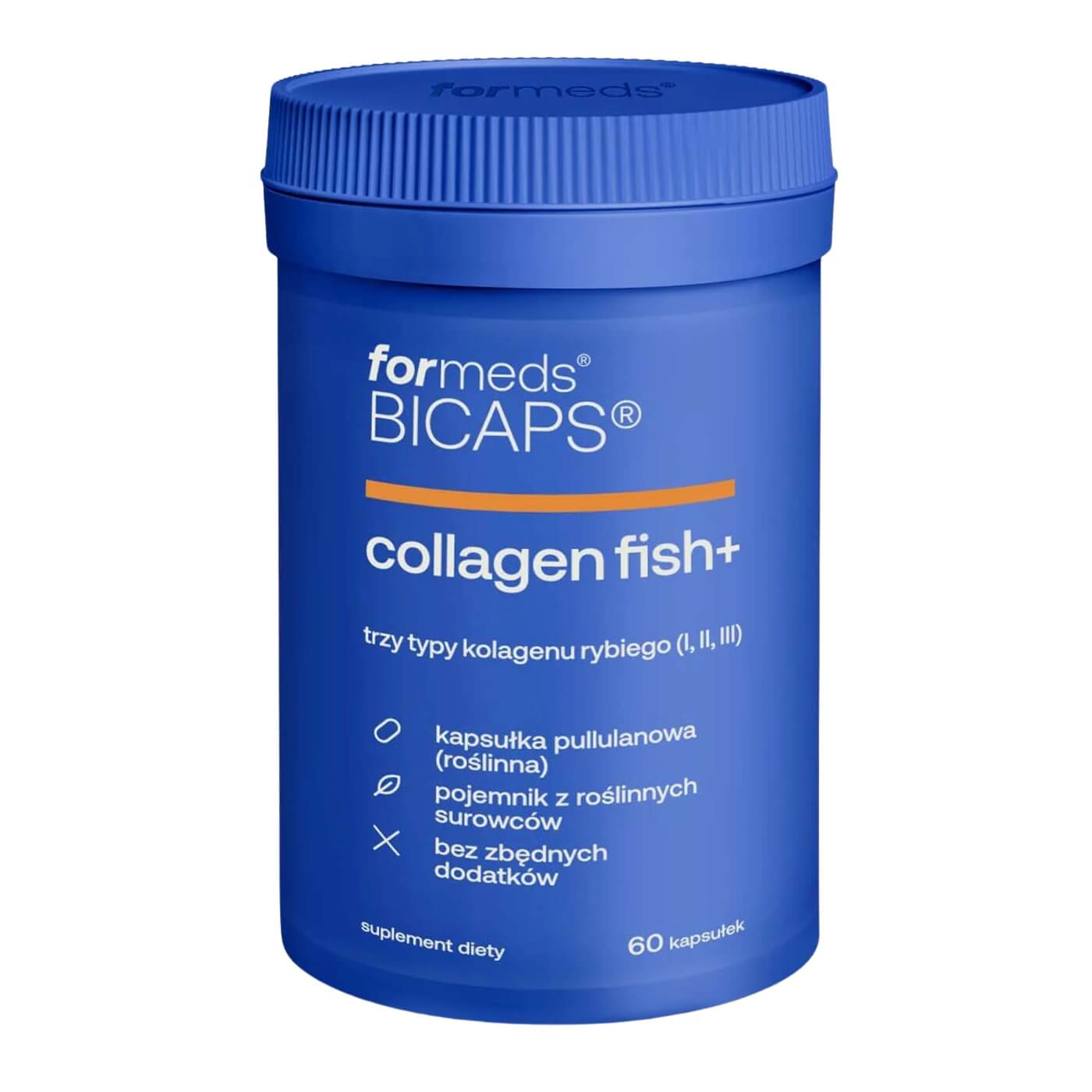 BICAPS COLLAGEN FISH+ Kolagen rybi 60 kapsułek - ForMeds