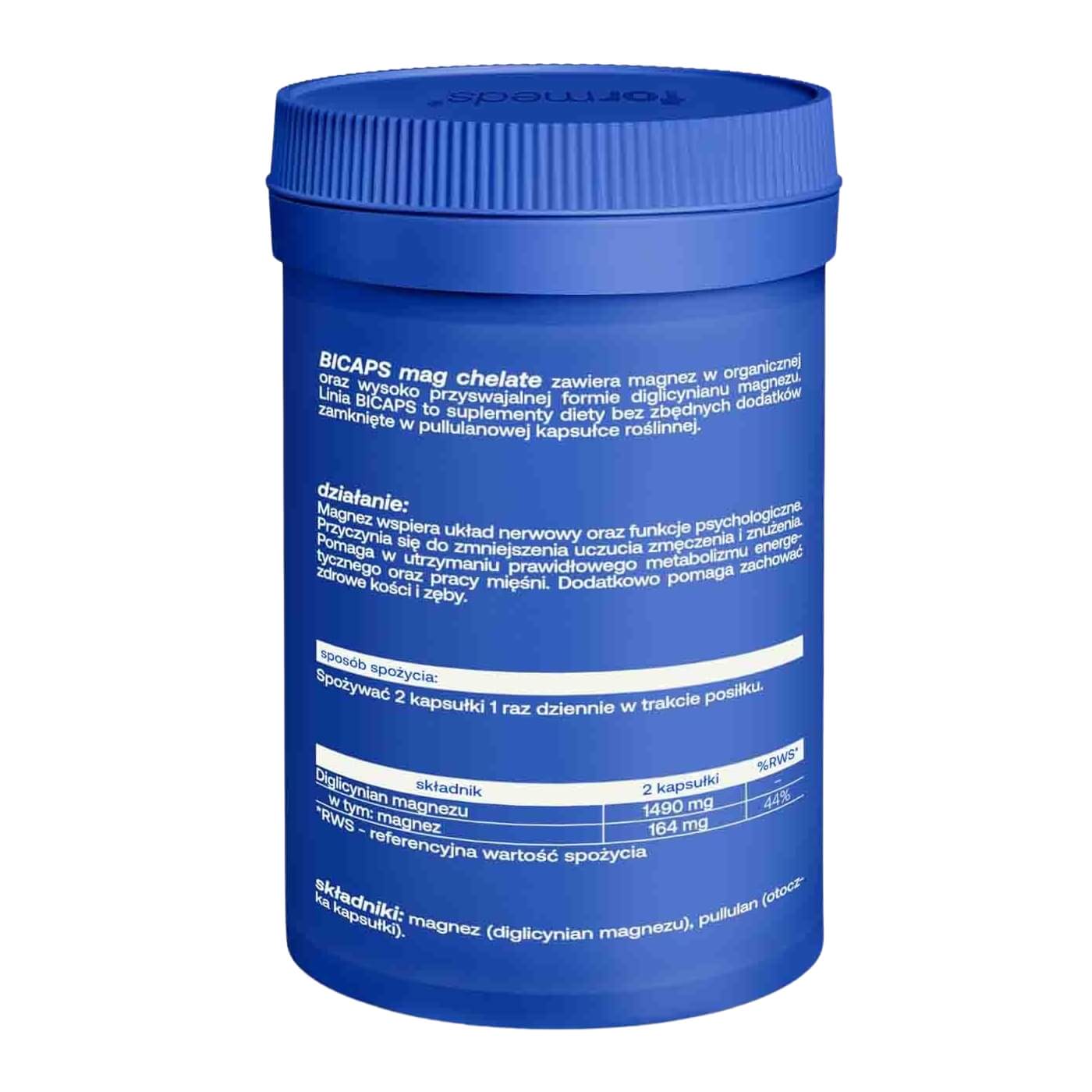 BICAPS mag chelate 60 kapsułek - ForMeds