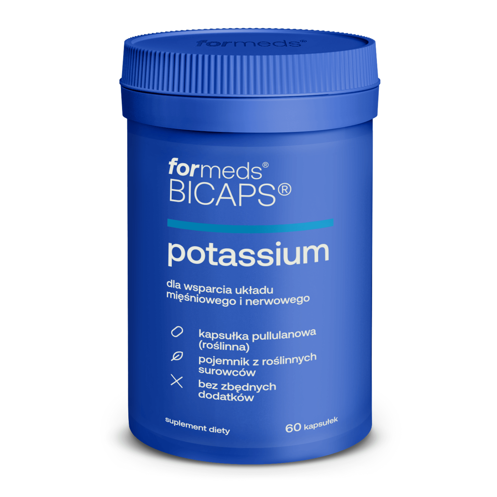 BICAPS POTASSIUM Cytrynian Potasu 60 kapsułek - ForMeds