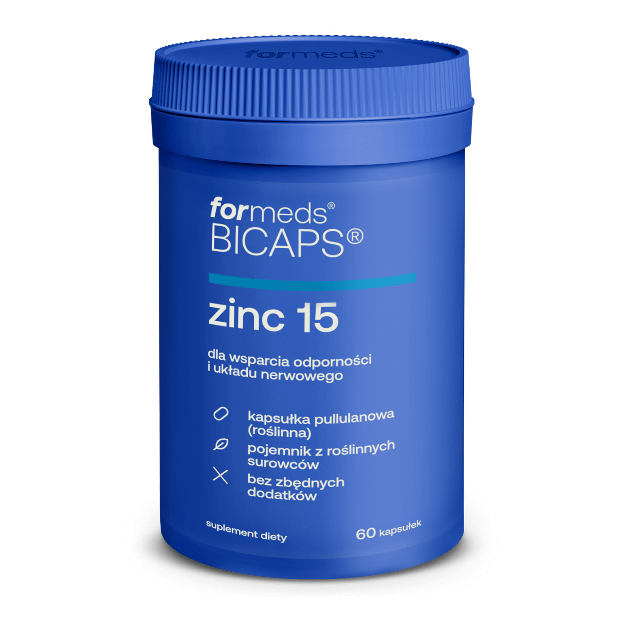 BICAPS ZINC 15 Cytrynian Cynku 60 kapsułek - ForMeds