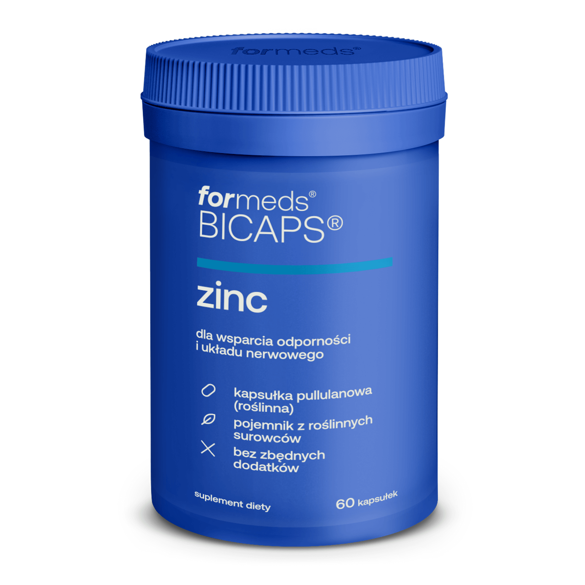 BICAPS ZINC Cytrynian Cynku 60 kapsułek - ForMeds