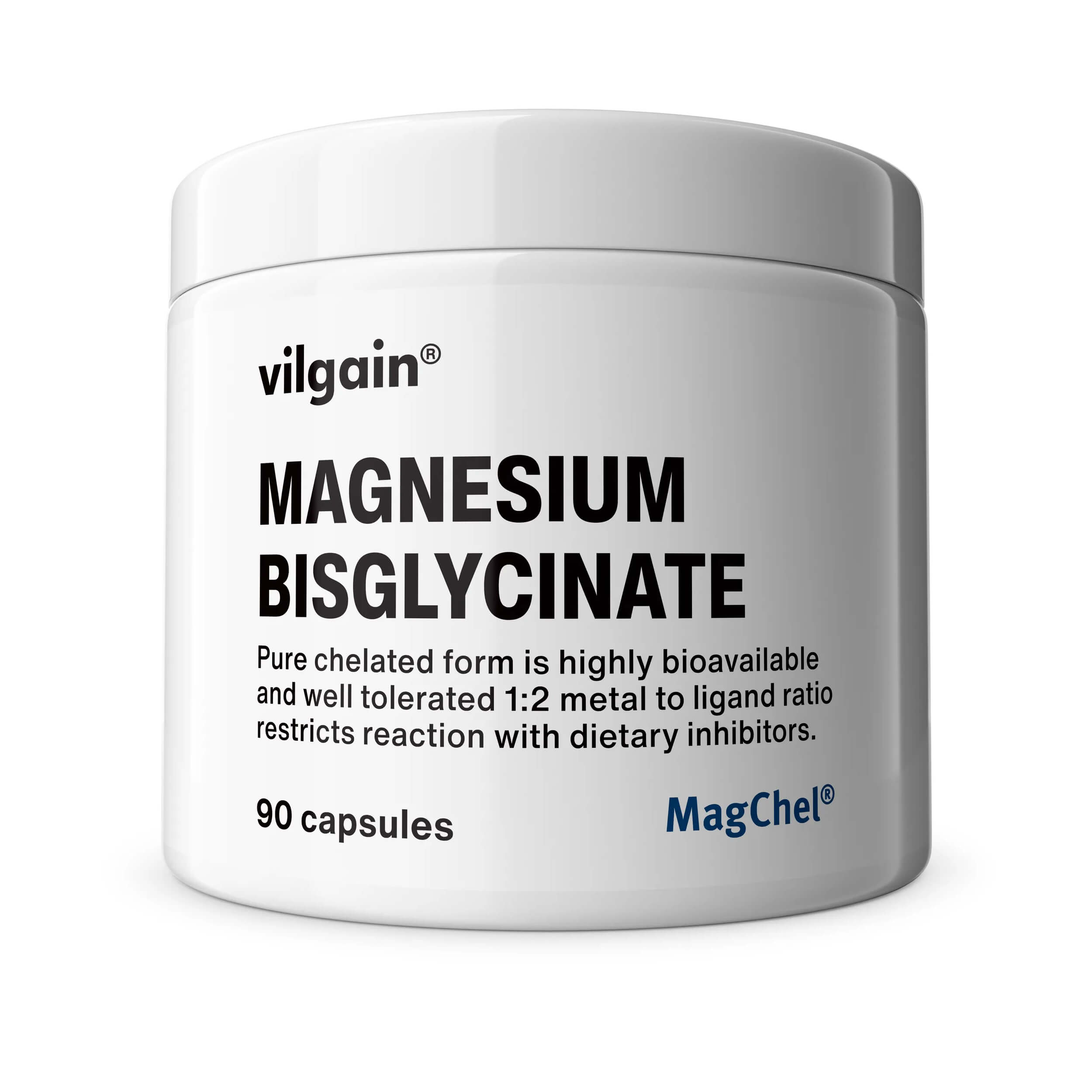 Bisglicynian magnezu 90 kapsułek - Vilgain