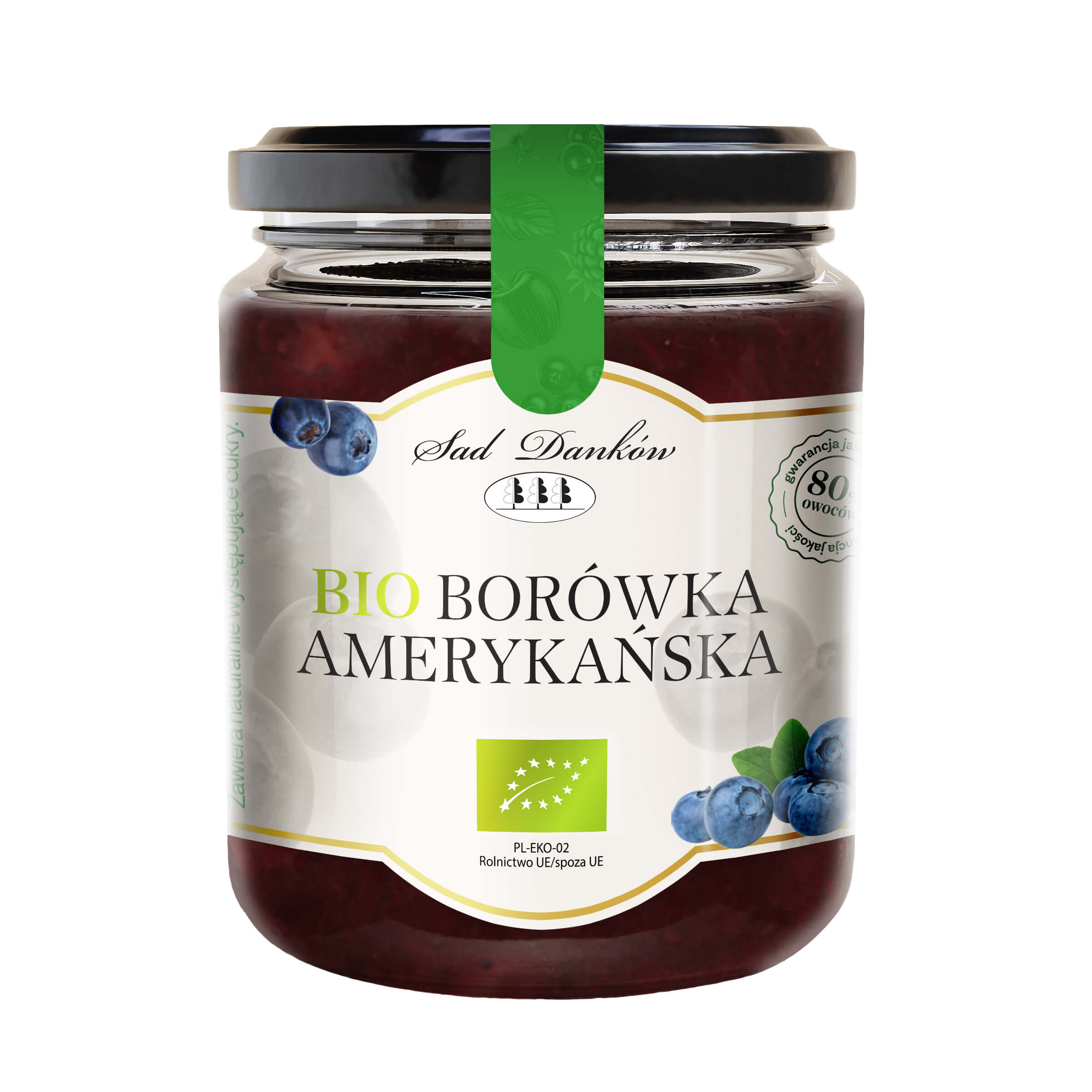 Borówka amerykańska 80% BIO 260 g - Sad Danków