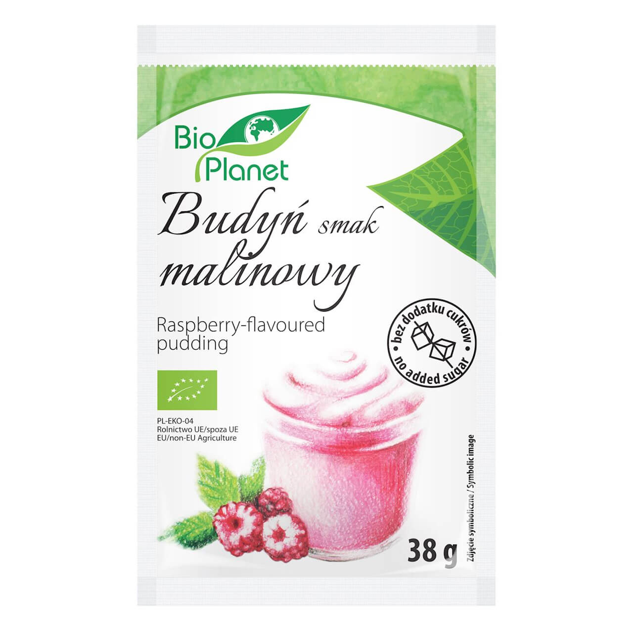 Budyń o smaku malinowym BIO 38 g - Bio Planet