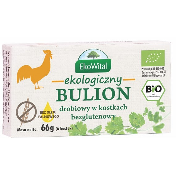 Bulion drobiowy (kostki rosołowe) BIO 66 g - EkoWital
