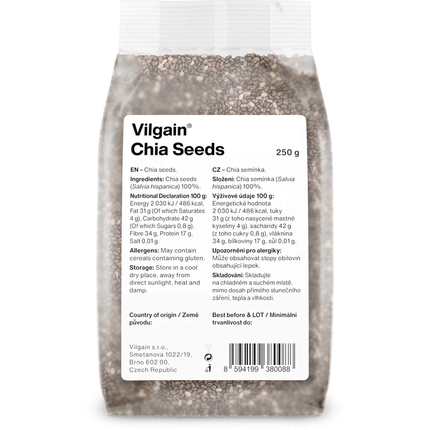 Chia nasiona 250 g - Vilgain