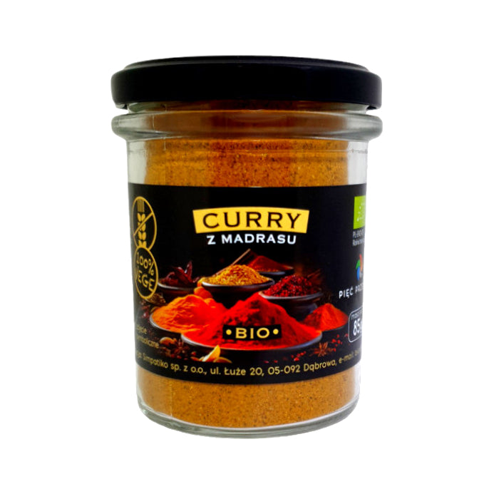 Curry z Madrasu bezglutenowe BIO 85 g - Pięć Przemian