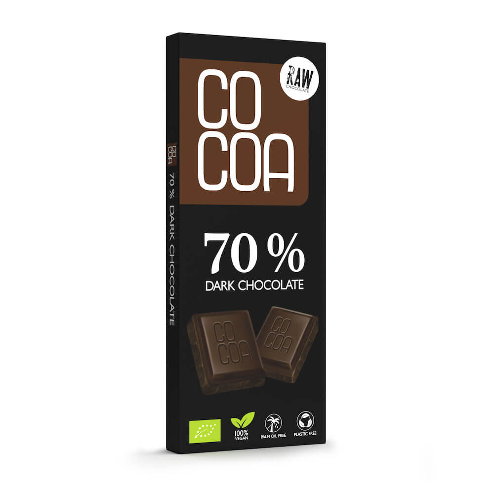 Czekolada gorzka surowa 70% BIO 40 g - Cocoa