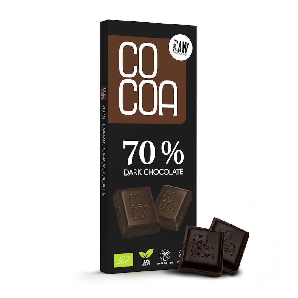 Czekolada gorzka surowa 70% BIO 40 g - Cocoa