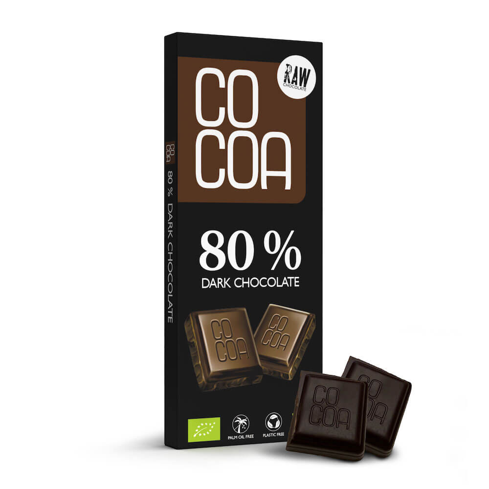 Czekolada gorzka surowa 80% BIO 40 g - Cocoa