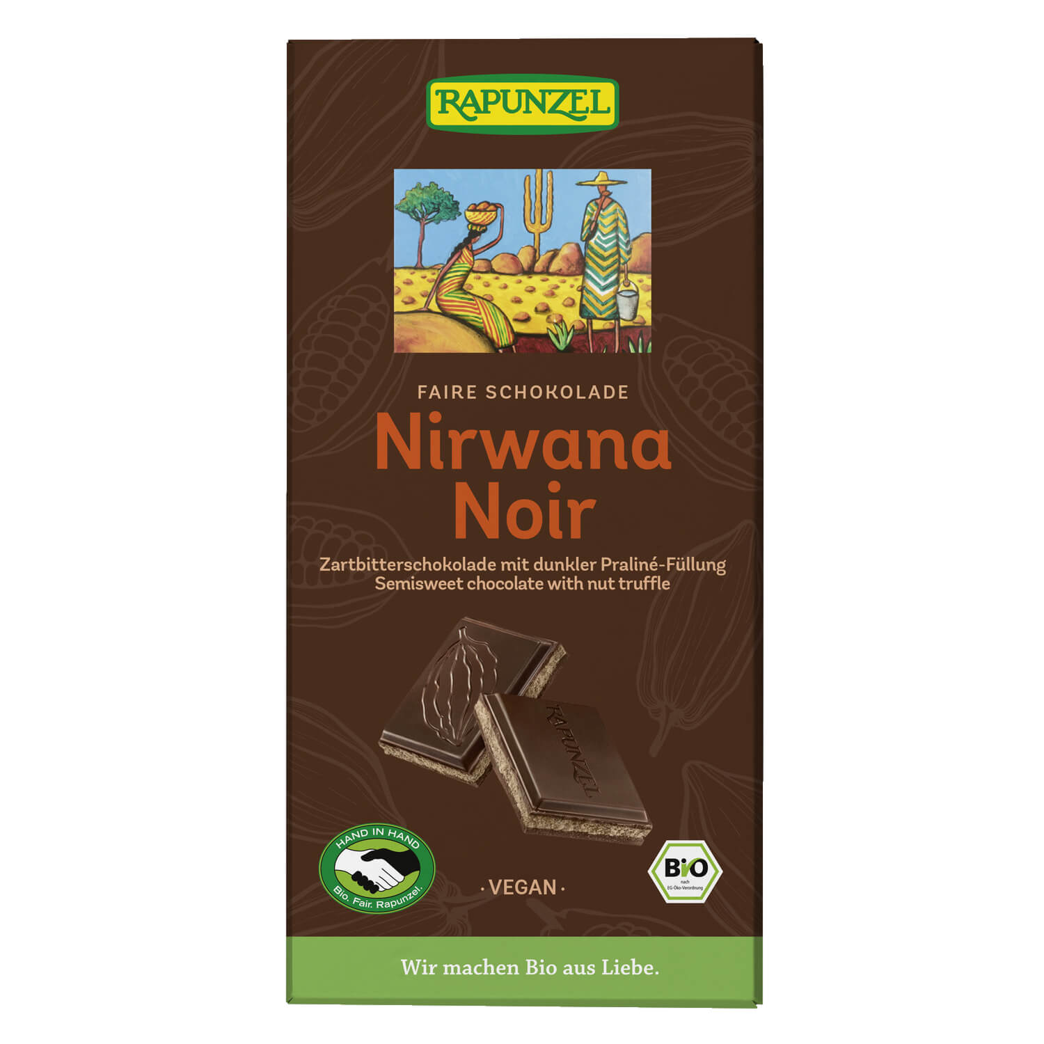 Czekolada gorzka truflowa Nirvana BIO 100 g - Rapunzel