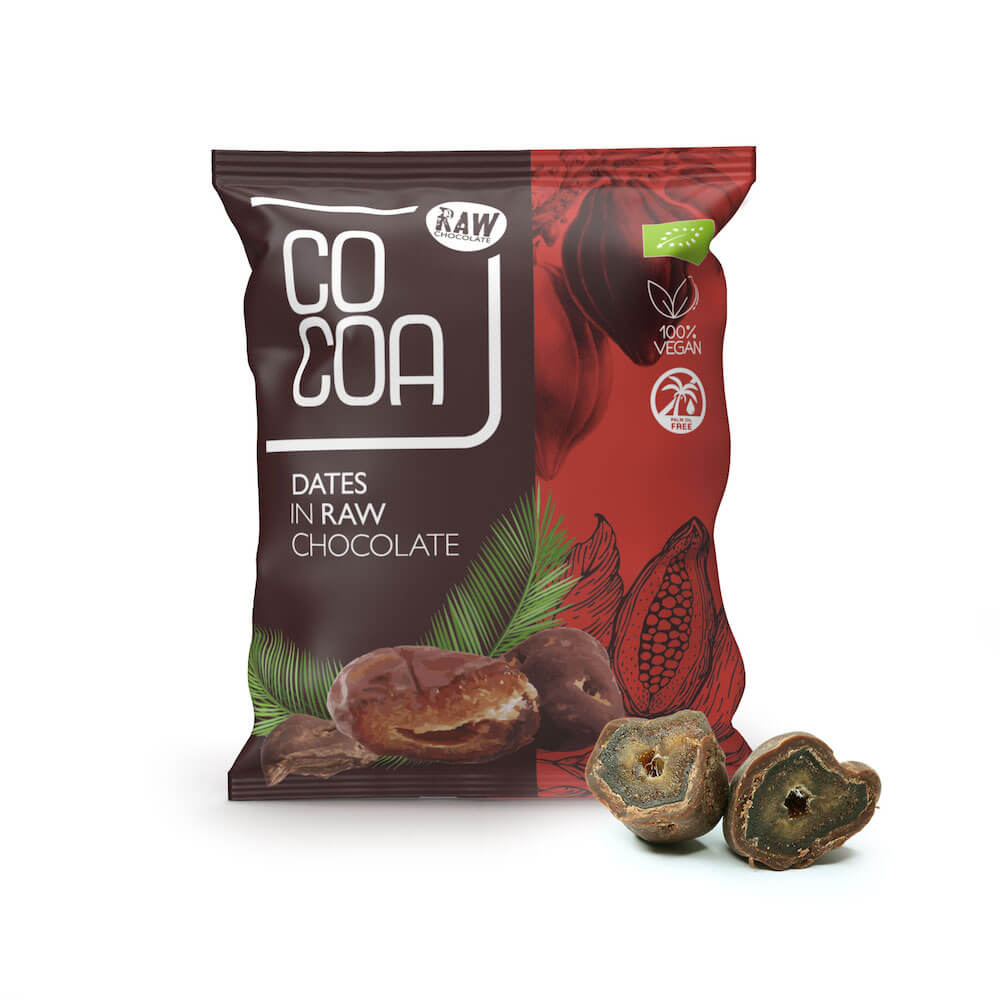 Daktyle w surowej czekoladzie BIO 70 g - Cocoa