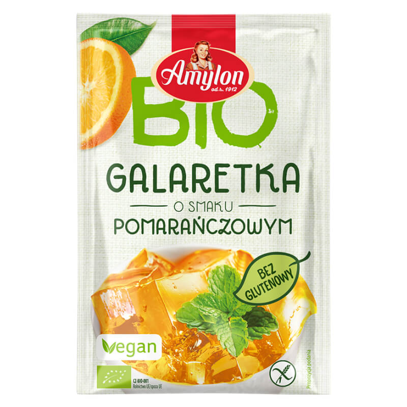 Galaretka pomarańczowa BIO 40 g - Amylon