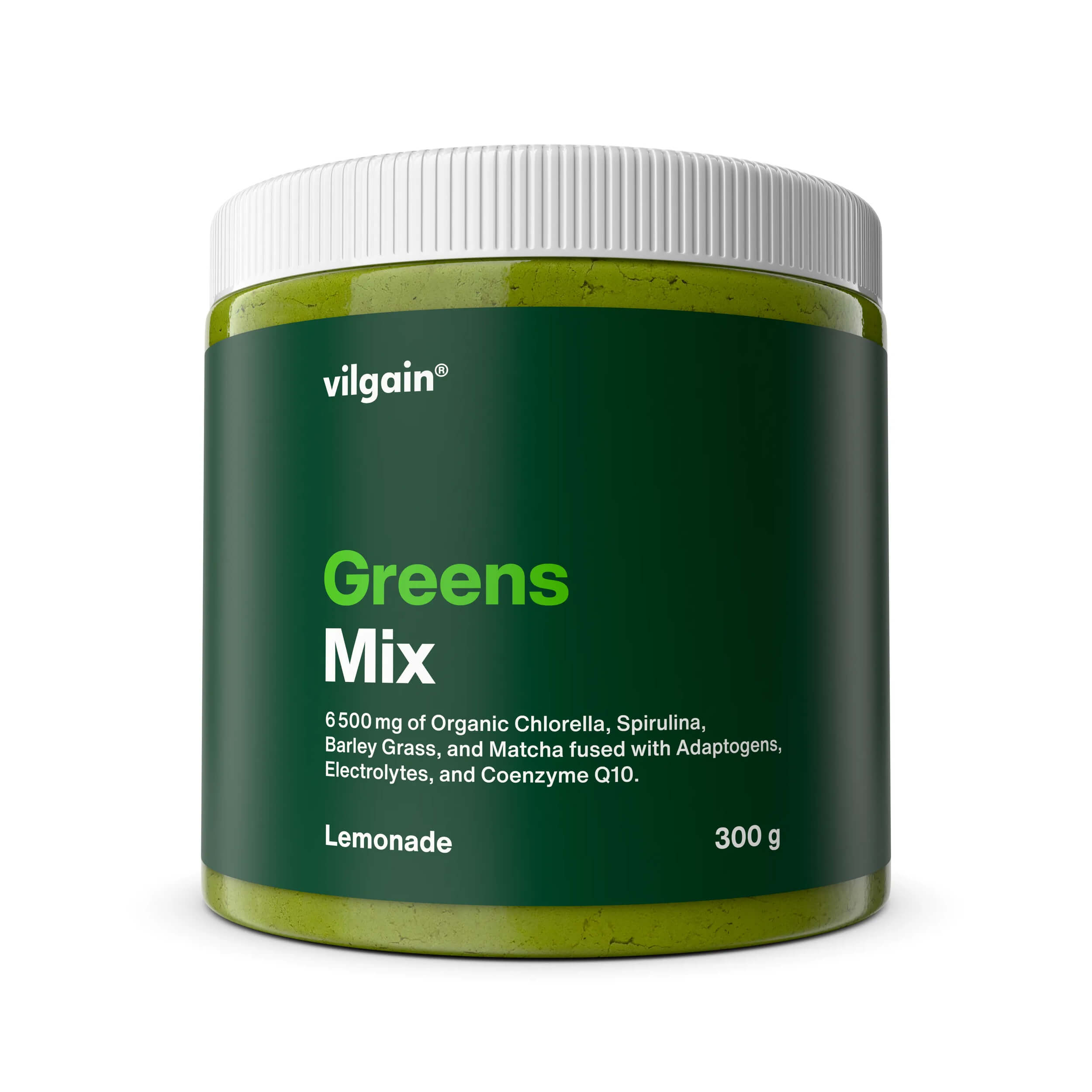 Vilgain Greens Mix: mieszanka superfoods o smaku lemoniady 300 g - Vilgain