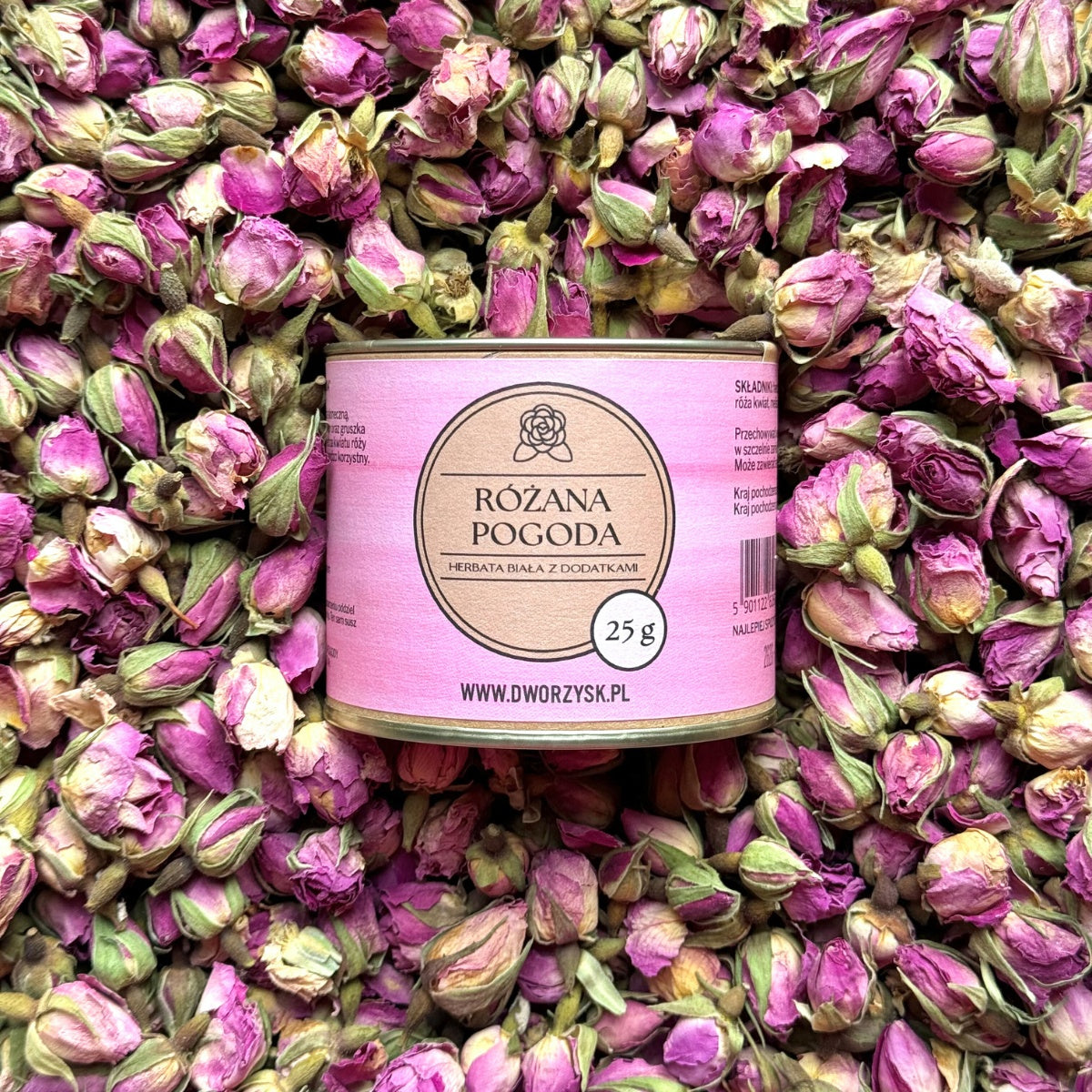 Herbata biała Różana Pogoda 25 g - Dworzysk