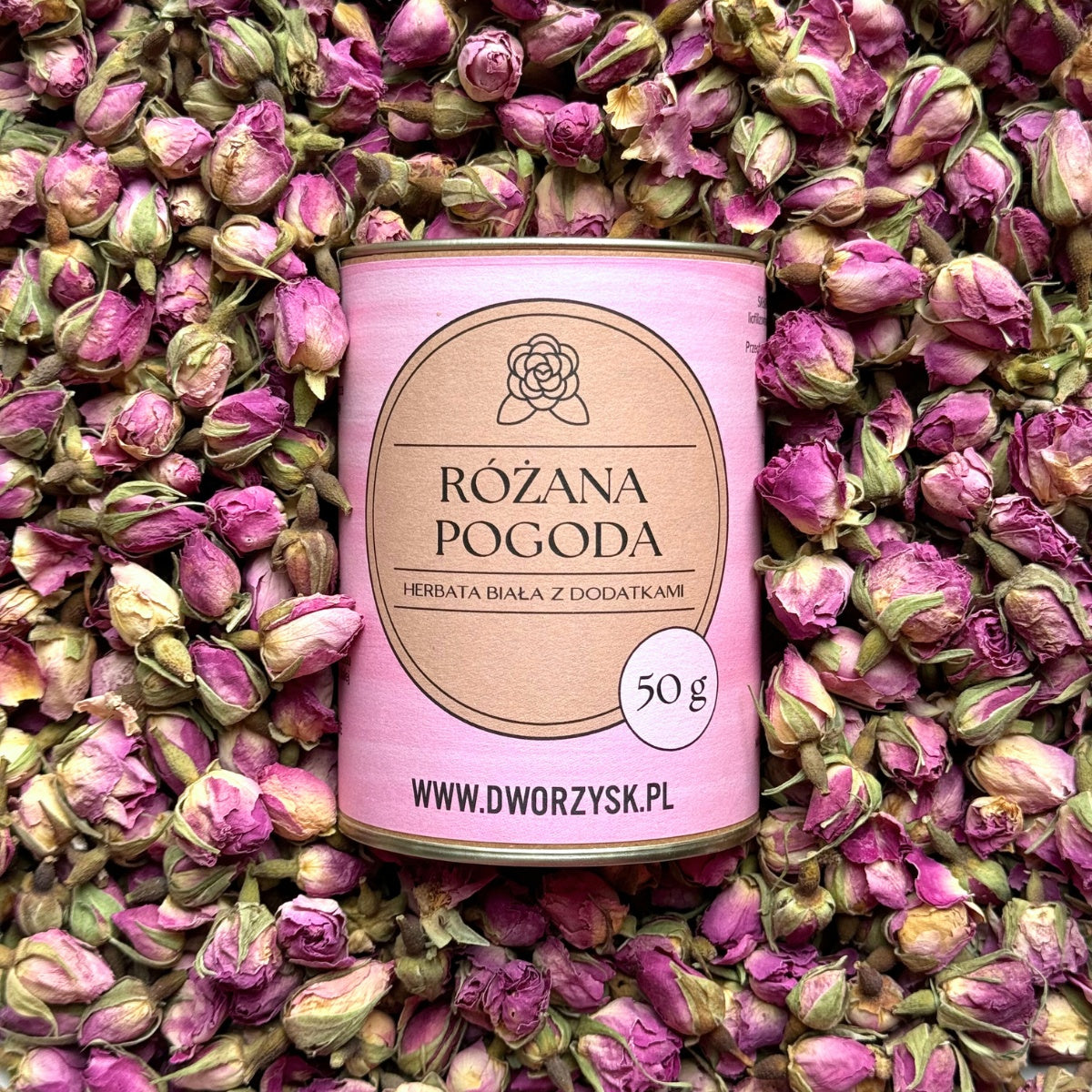 Herbata biała Różana Pogoda 50 g - Dworzysk