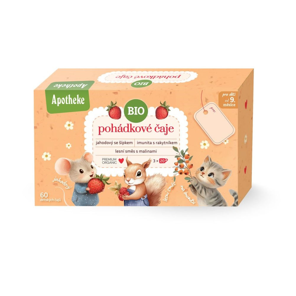 Zestaw Bajkowych Herbatek dla dzieci - mix 3 smaków BIO (20 × 1,5 g) 30 g - Apotheke