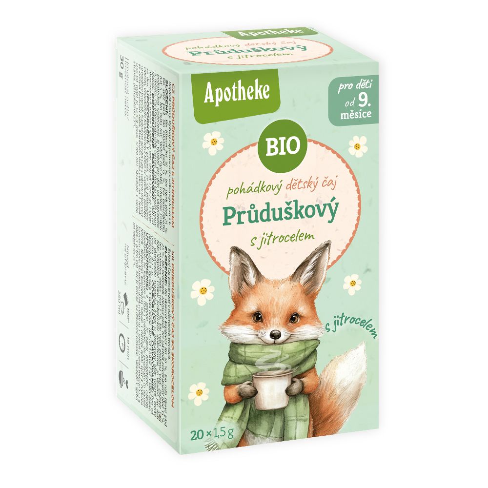 Herbata dla dzieci - na oskrzela z babką lancetowatą BIO (20 × 1,5 g) 30 g - Apotheke