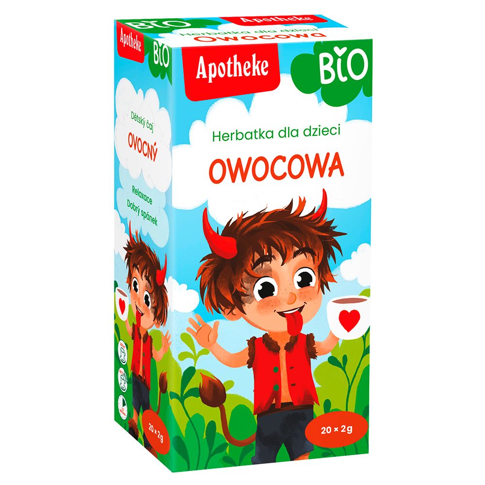 Herbata dla dzieci - owocowa BIO (20 × 2 g) 40 g - Apotheke
