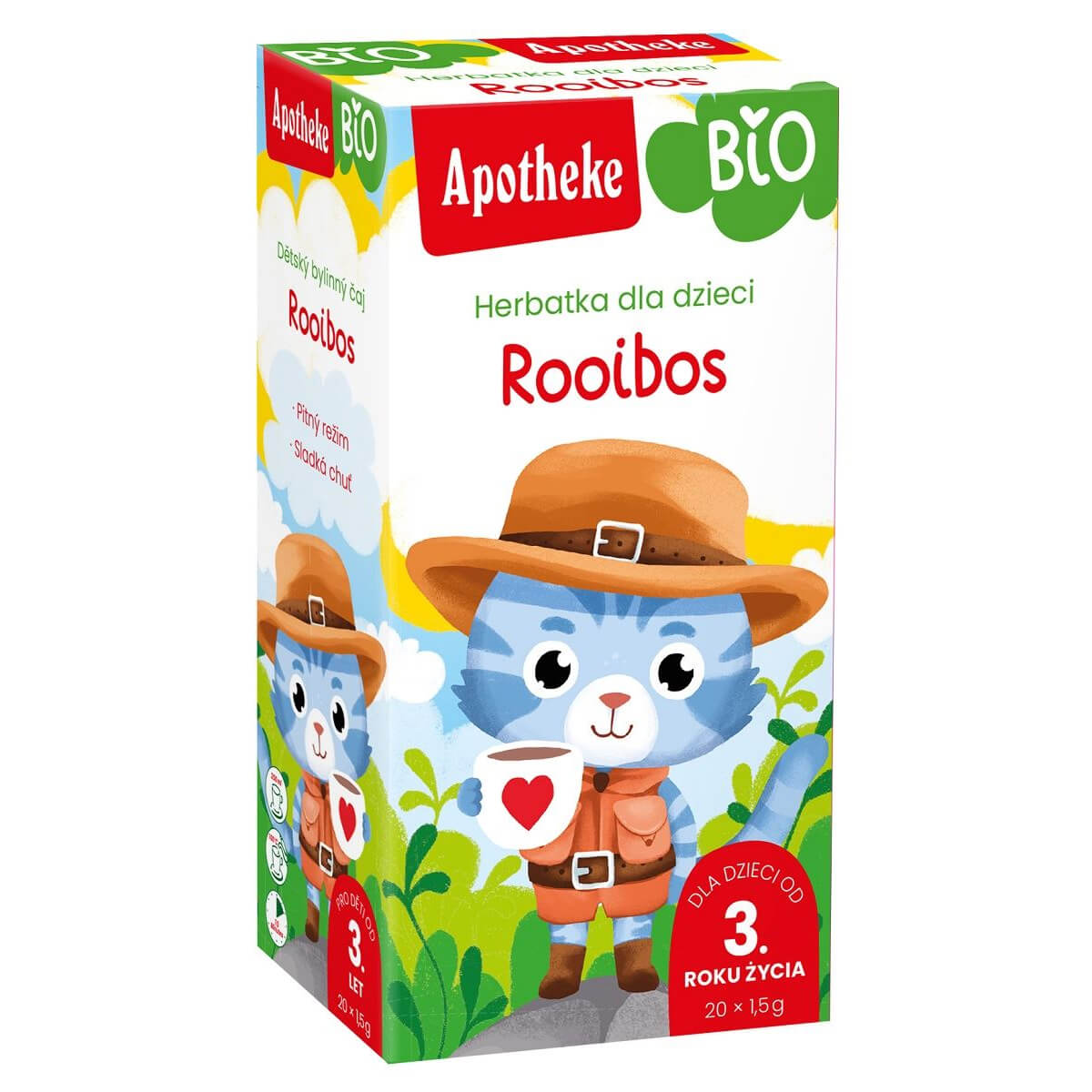 Herbata dla dzieci rooibos BIO 30 g - Apotheke