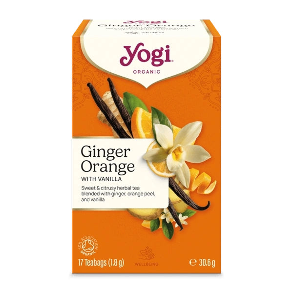 Herbata Imbirowo-Pomarańczowa z Wanilią (Ginger Orange with Vanilla) BIO (17 × 1,8 g) 30,6 g - Yogi Tea