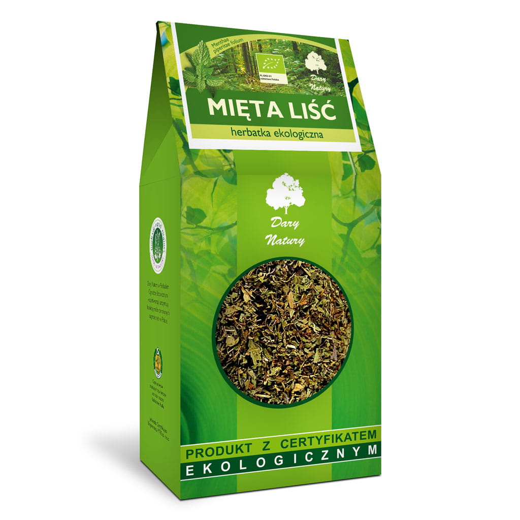 Herbata Liść Mięty BIO 100 g - Dary Natury