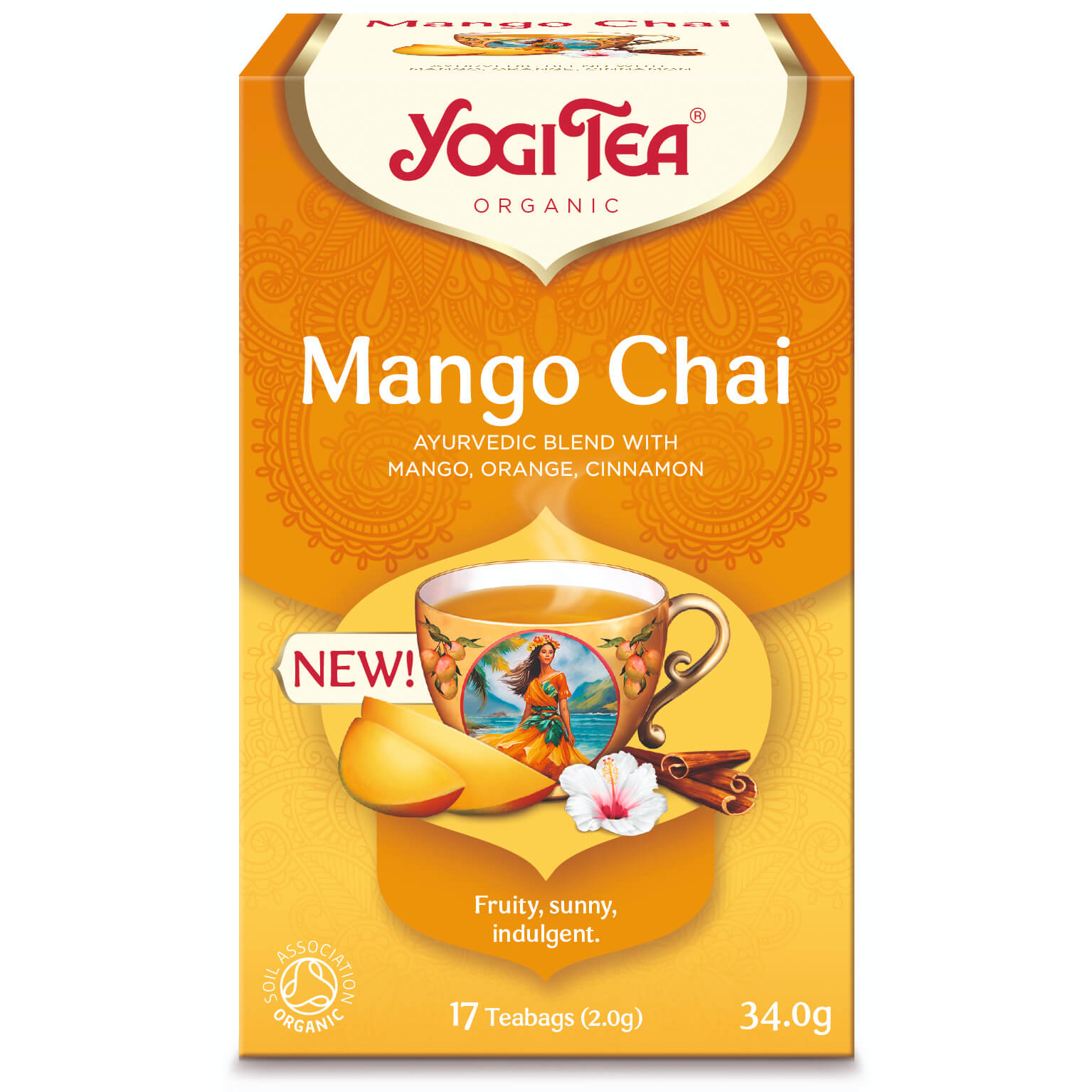 Herbata Mango Chai BIO (17 × 2 g) 34 g - Yogi Tea