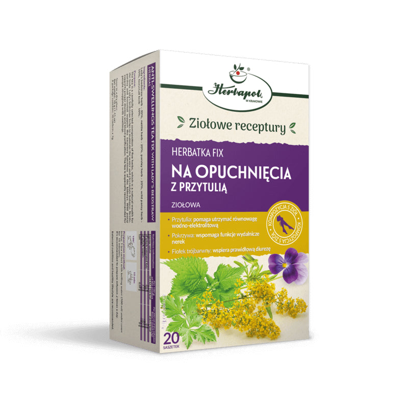 Herbata Na Opuchnięcia z Przytulią fix (20 × 2 g) 40 g - Herbapol Kraków