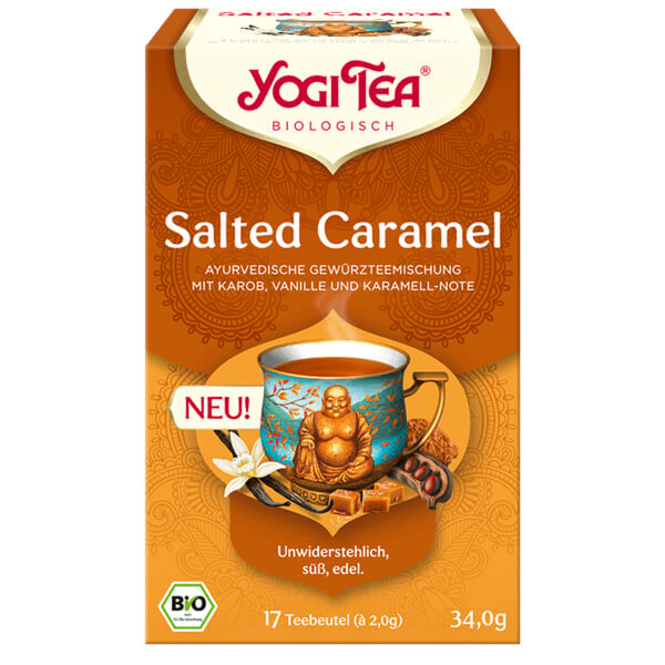 Herbata Słony Karmel (Salted Caramel) BIO (17 × 2 g) 34 g - Yogi Tea