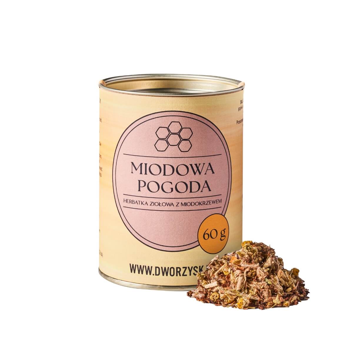 Herbata z miodokrzewem Miodowa Pogoda 60 g - Dworzysk