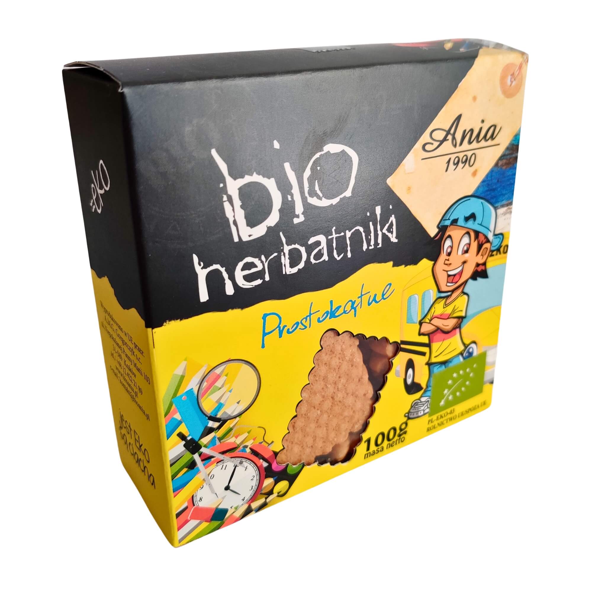 Herbatniki prostokątne BIO 100 g - Ania