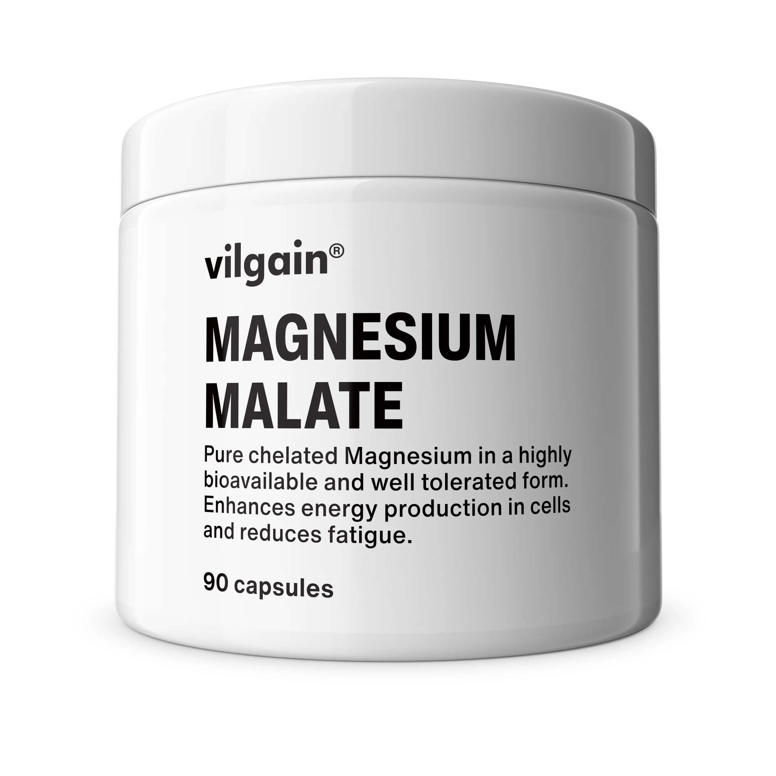 Jabłczan magnezu 90 kapsułek - Vilgain