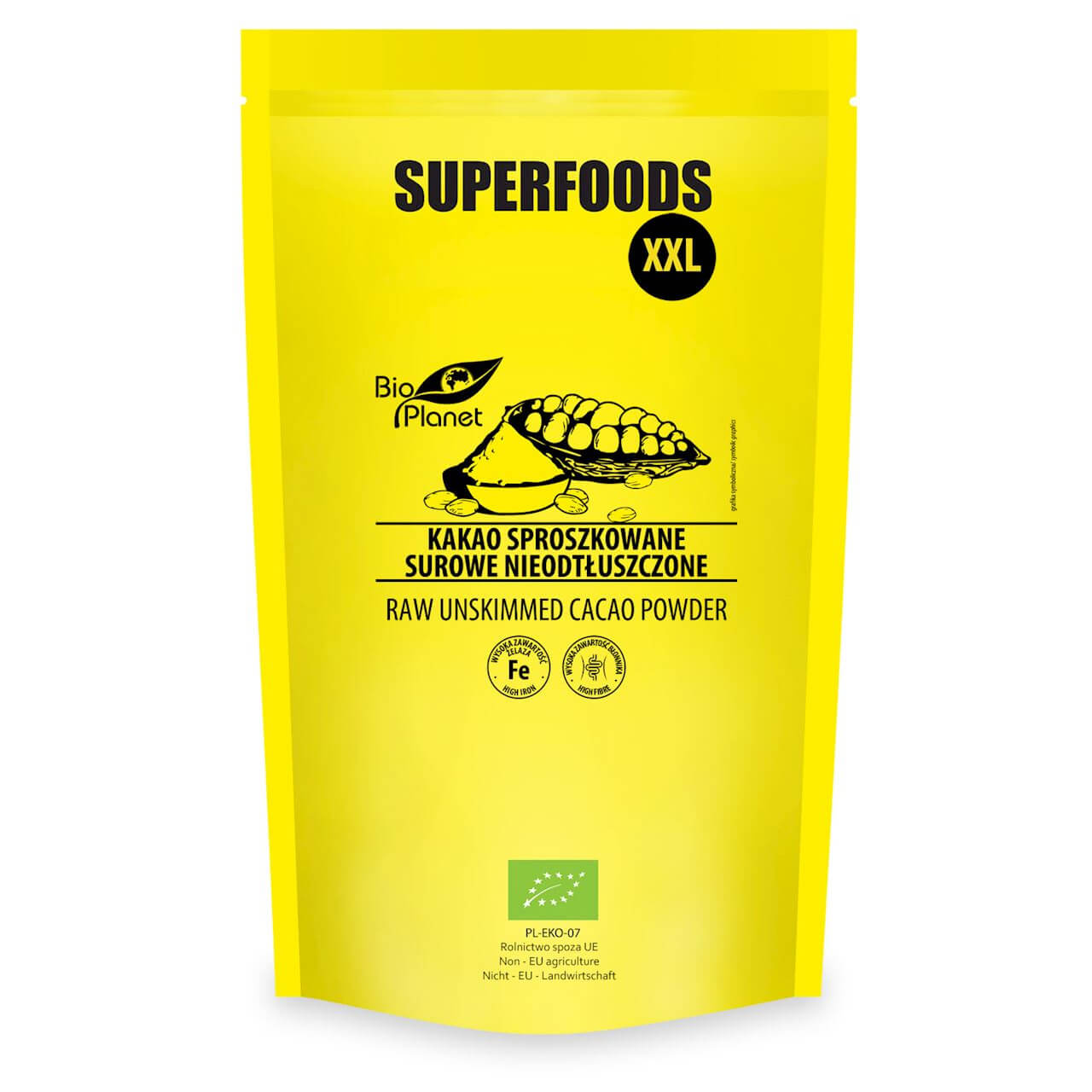 Kakao sproszkowane surowe nieodtłuszczone BIO 400 g - Bio Planet