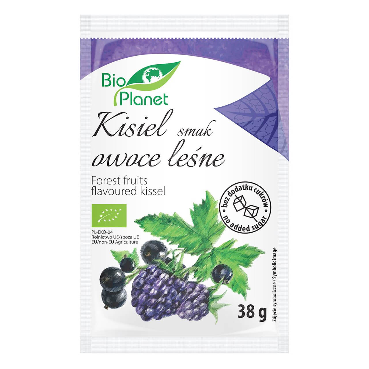 Kisiel o smaku owoców leśnych z owocami jagodowymi BIO 38 g - Bio Planet