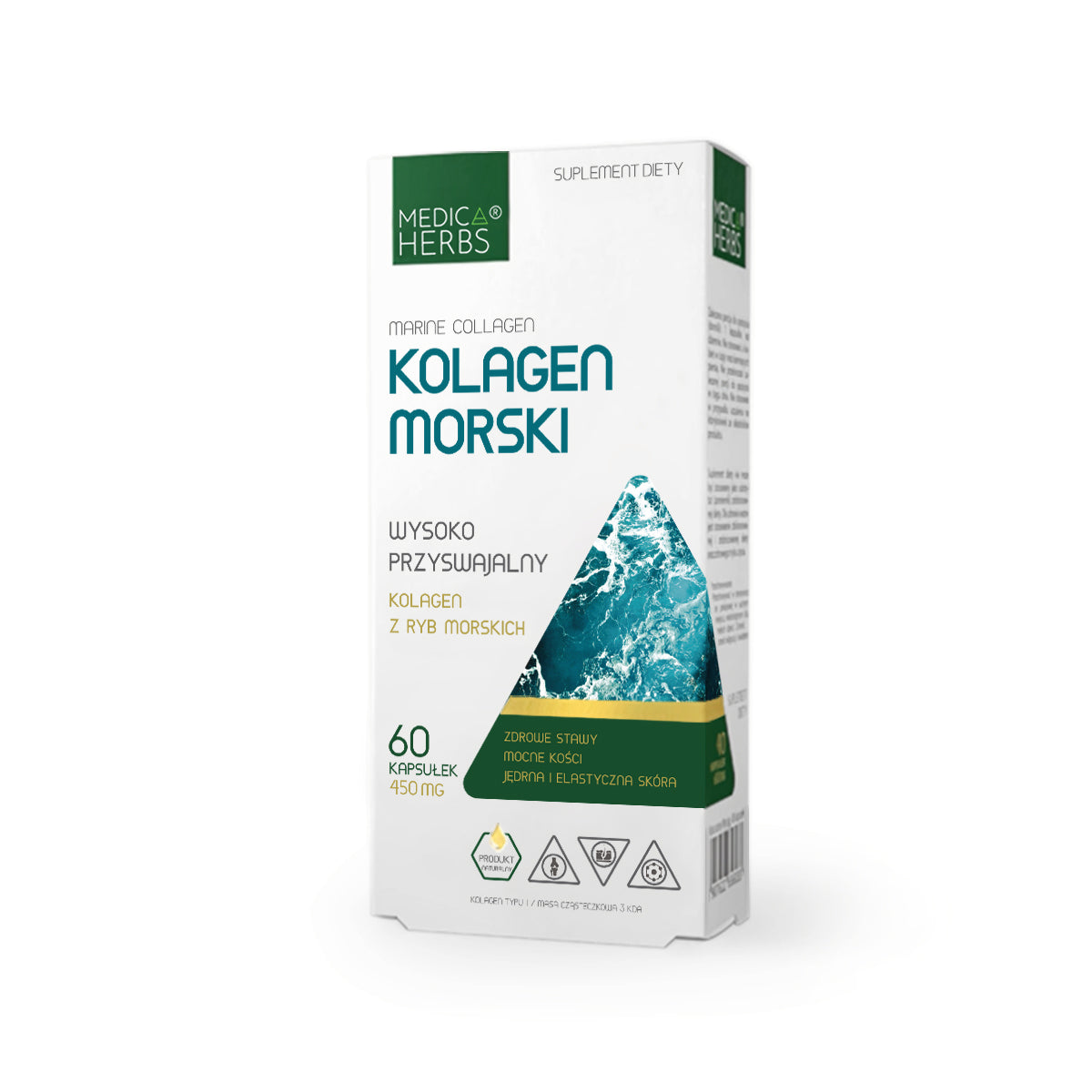 Kolagen morski 450 mg 60 kapsułek - Medica Herbs