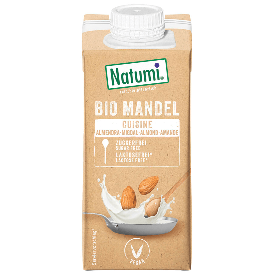 Krem migdałowy do gotowania i pieczenia bez dodatku cukru BIO 200 ml - Natumi