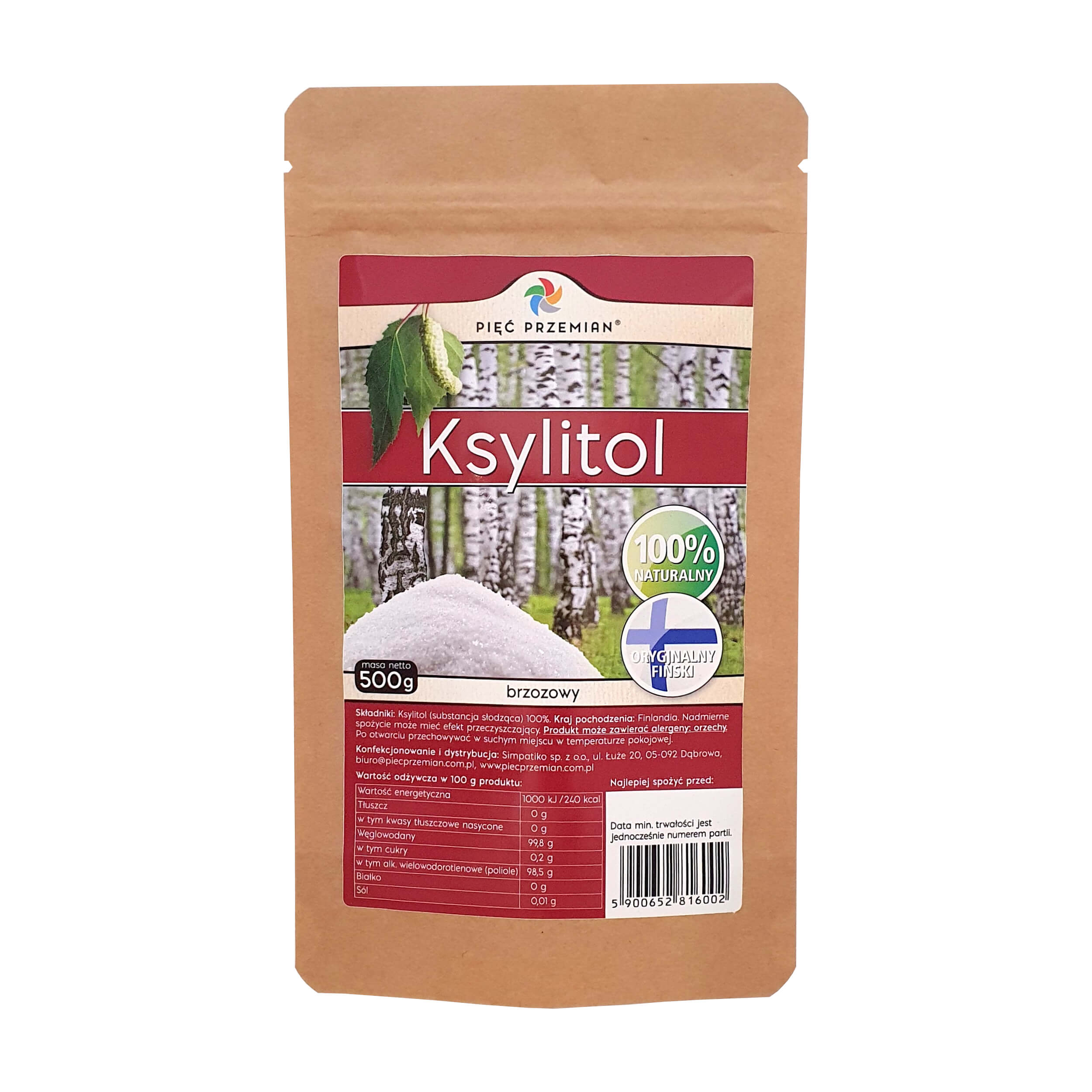 Ksylitol 500 g - Pięć Przemian