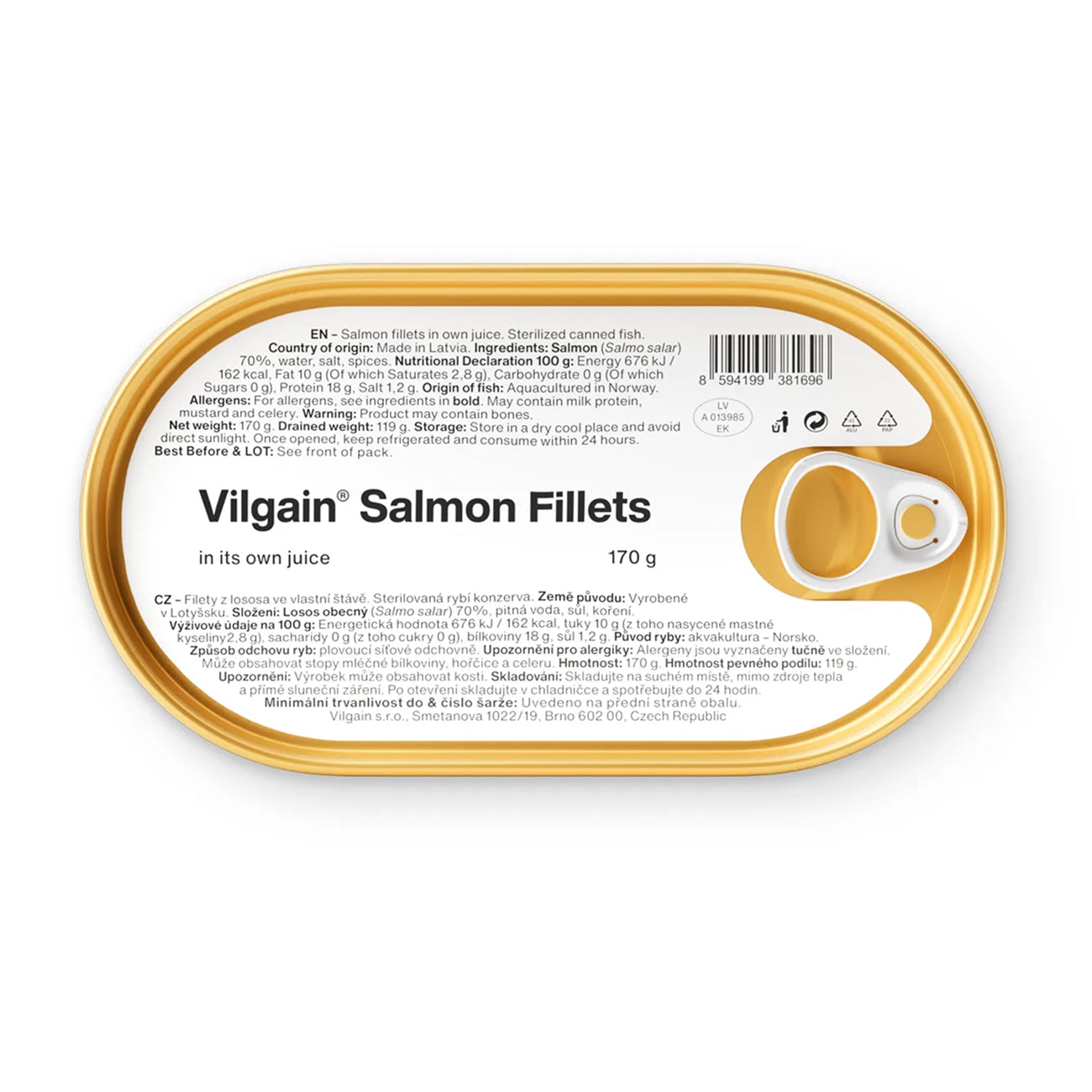 Łosoś w sosie własnym 170 g - Vilgain