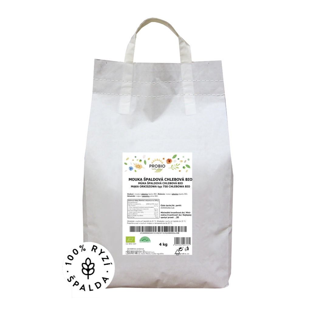 Mąka orkiszowa chlebowa typ 750 BIO 4 kg - PROBIO