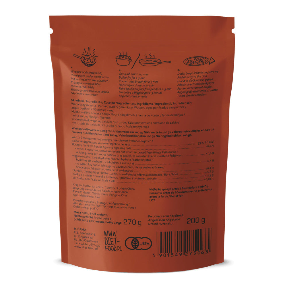 Makaron konjac fettuccine 270 g - Diet-Food