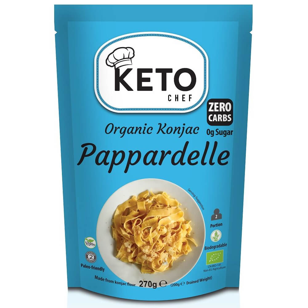 Makaron konjac noodle pappardelle BIO 270 g - Keto Chef