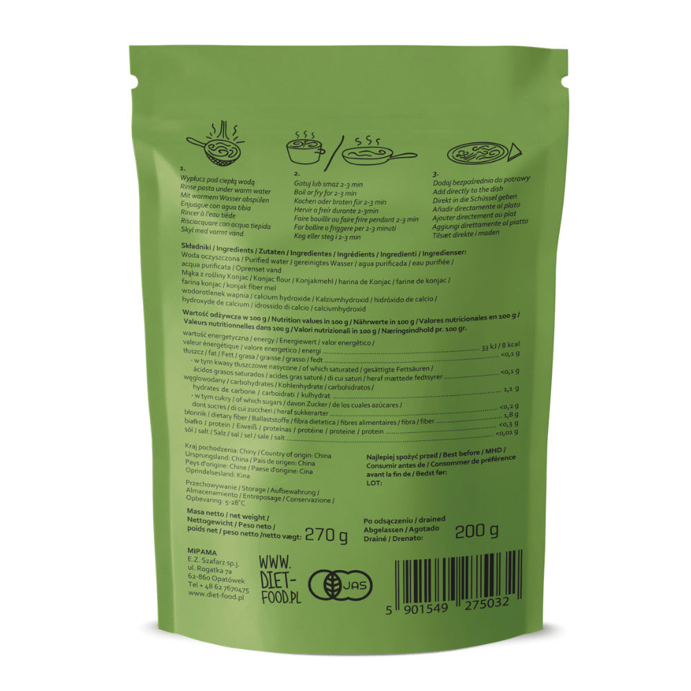 Makaron konjac noodles 270 g - Diet-Food