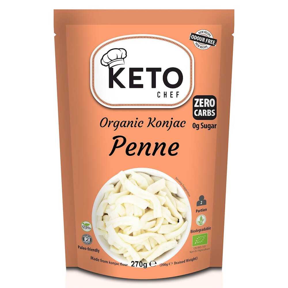 Makaron konjac penne BIO 270 g - Keto Chef