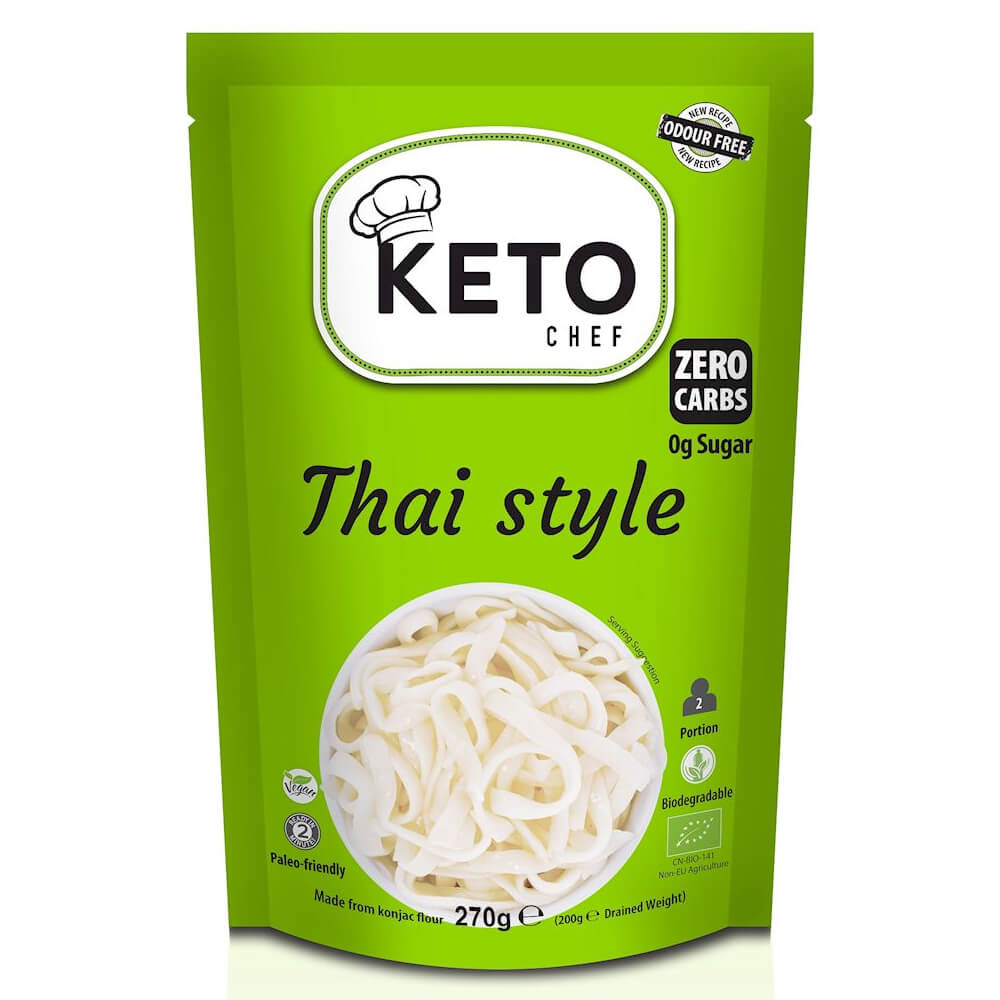 Makaron konjac thai style BIO 270 g - Keto Chef