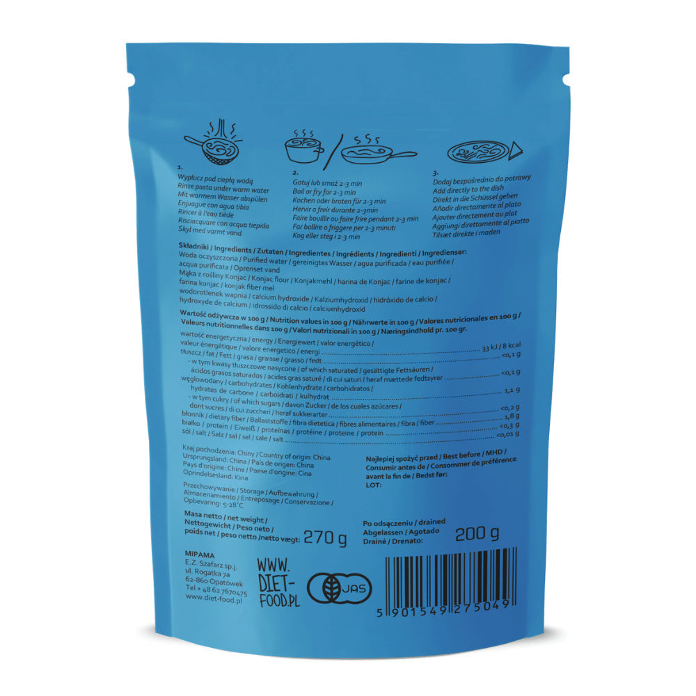 Makaron konjac w kształcie ryżu 270 g - Diet-Food