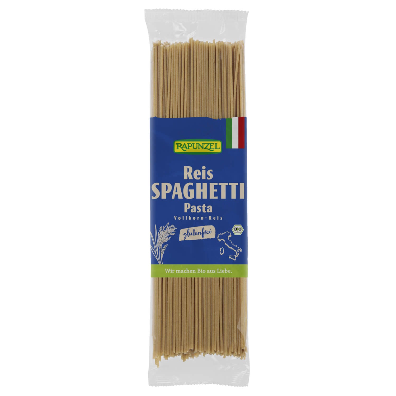 Makaron ryżowy razowy spaghetti bezglutenowy BIO 250 g - Rapunzel