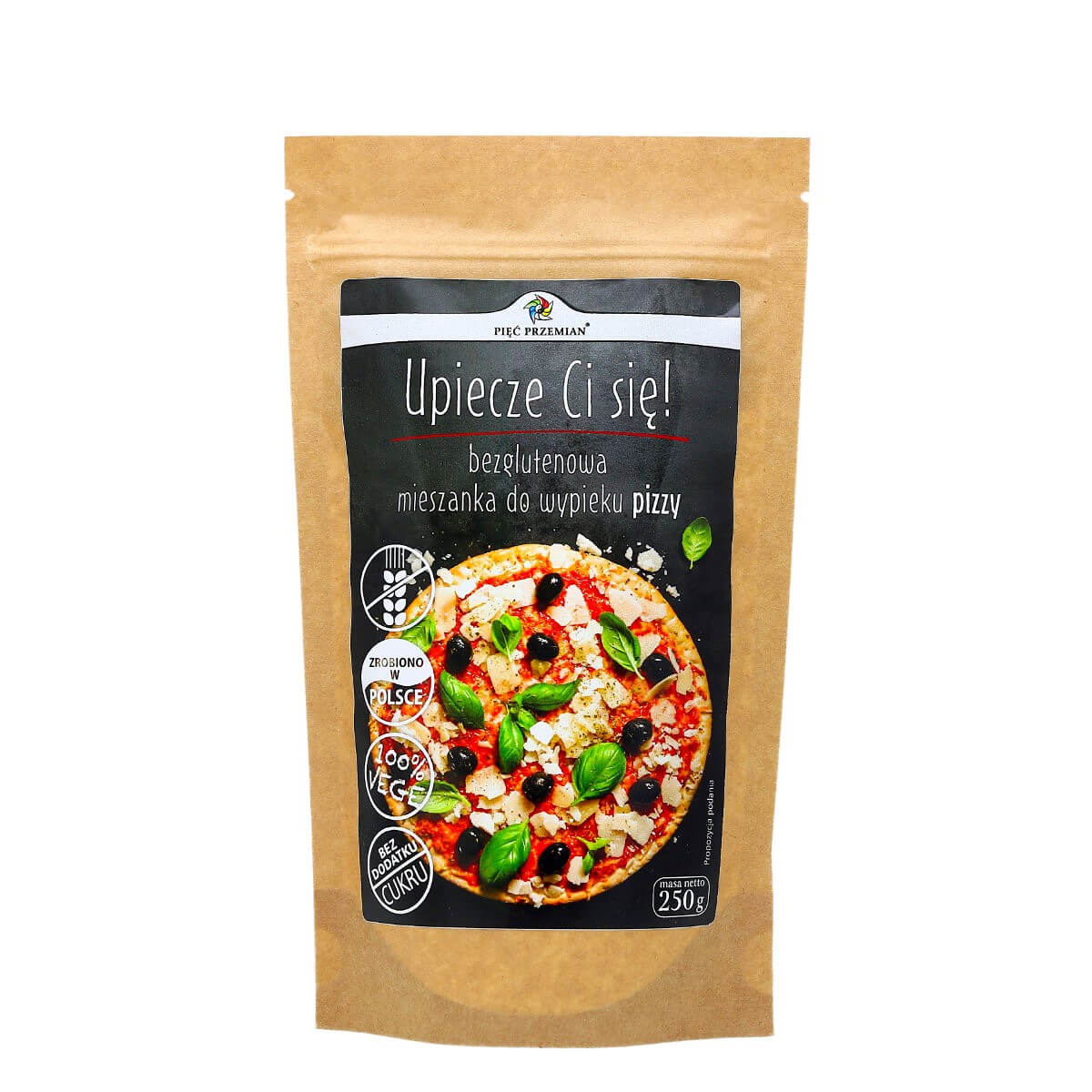 Mieszanka do wypieku pizzy bezglutenowej 250 g - Pięć Przemian
